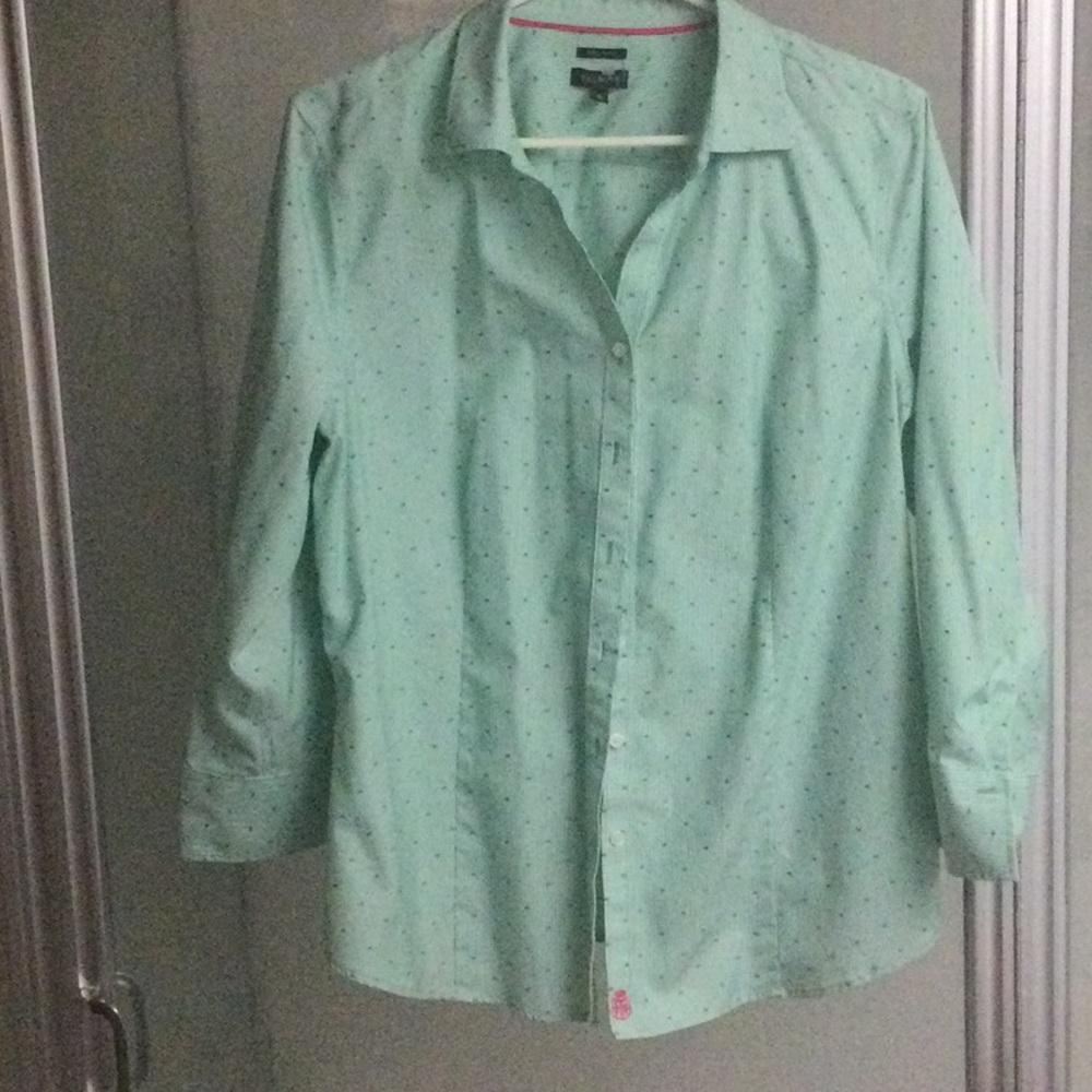 Mint Green Button-Up Shirt
